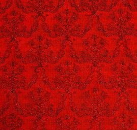 Replika historické látky Art Fabrics Girlandy červené