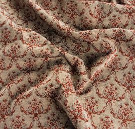 Replika historické látky Art Fabrics Girlandy režné