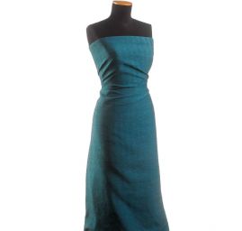 Kostýmová látka Art Fabrics rybí kost tyrkysová