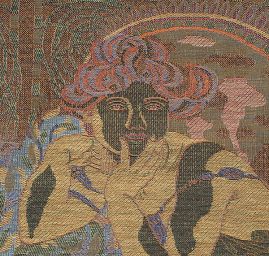 Dekorační tkanina Art Fabrics secese Mucha