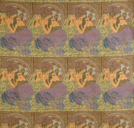 Dekorační tkanina Art Fabrics secese Mucha
