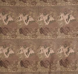 Dekorační tkanina Art Fabrics secese Mucha