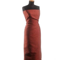 Kostýmová látka Art Fabrics rybí kost tm.červená