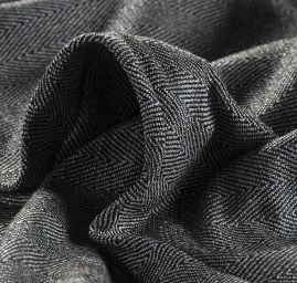 Kostýmová látka Art Fabrics rybí kost modrá