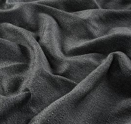 Kostýmová látka Art Fabrics rybí kost modrá