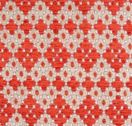 Žakárová látka Art Fabrics Brusel vínová/zelená