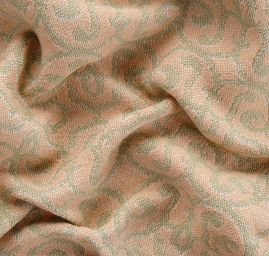 Žakárová látka Art Fabrics Verona sv.zelená, sv.hnědá