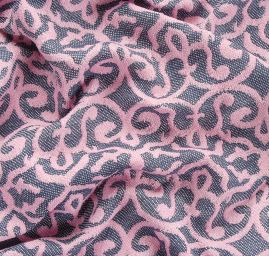 Žakárová látka Art Fabrics Verona růžová, modrá