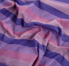 Len Art Fabrics širší pruhy levandulový