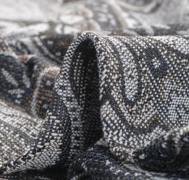 Žakár Art Fabrics Paisley orient modrý/zlatý