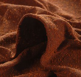 Kostýmová látka Art Fabrics nopky rezavohnědá