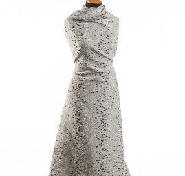 Kostýmová vlněná látka buklé Art Fabrics černobílá