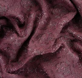 Žakárová tkanina Art Fabrics Elvíra růžovočerná