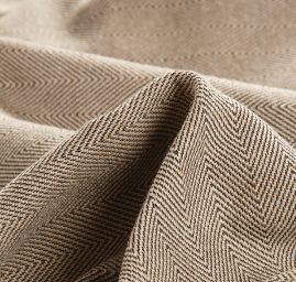 Kostýmová látka Art Fabrics rybí kost béžová