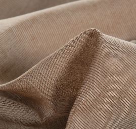 Len organtýn  Art Fabrics hnědý