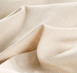 Len Art Fabrics přírodní režné barvy