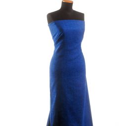 Kostýmová látka Art Fabrics rybí kost modrá