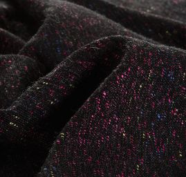 Kostýmová látka Art Fabrics černobarevný melír