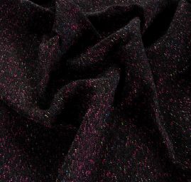 Kostýmová látka Art Fabrics černobarevný melír