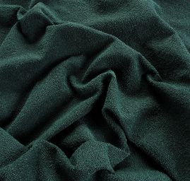 Kostýmová látka Art Fabrics rybí kost modrozelená