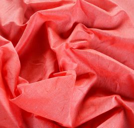 Len Art Fabrics šanžán oranžovorůžový