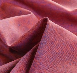 Len Art Fabrics šanžán oranžovomodrý