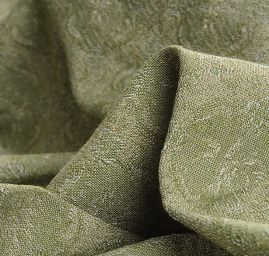 Žakárová tkanina Art Fabrics Medailon zelenozlatá