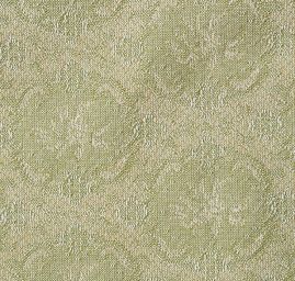 Žakárová tkanina Art Fabrics Medailon zelenozlatá