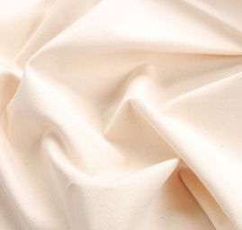 Bavlněná látka ryps  MarLen smetanový nebarveno