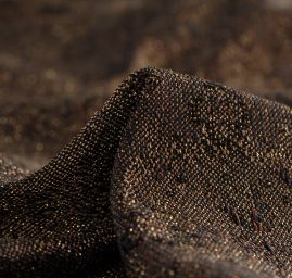 Replika historické látky Art Fabrics Medailon zlatohnědý