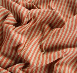 Len Art Fabrics proužky sv.červené