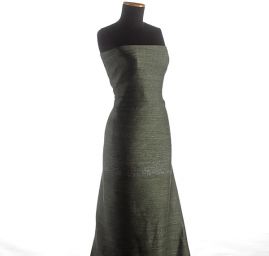 Len viskoza směs design Art Fabrics zelená