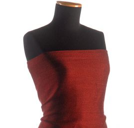 Kostýmová látka Art Fabrics viskoza směs hnědovínová