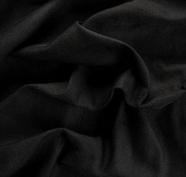 Kostýmová látka Art Fabrics rybí kost jemná černá