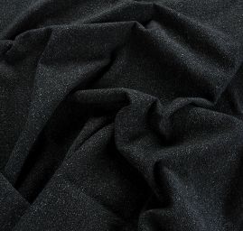 Kostýmová látka Art Fabrics rybí kost černošedá