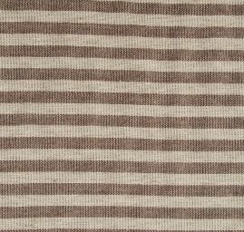 Len Art Fabrics proužky hnědé barvy
