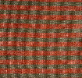 Len Art Fabrics proužky červenozelené barvy