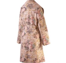 Originální podzimní kabát s gobelínovým motivem