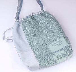 Originální taška šitá sportovní vak modrý