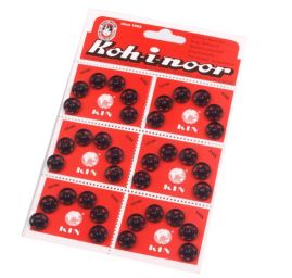 Patenty kovové velikost č.4 12,4/11,5mm černá