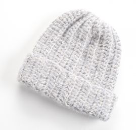 Háčkovaná čepice MarLen – světle šedá