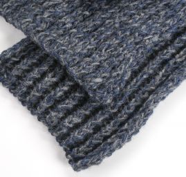 Ručně pletená šála Marlen modrošedý melír