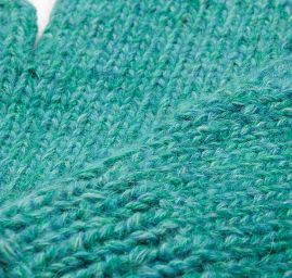 Pletené rukavice akvamarínové