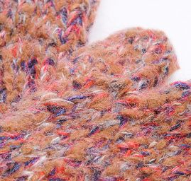 Pletené rukavice MarLen lososové