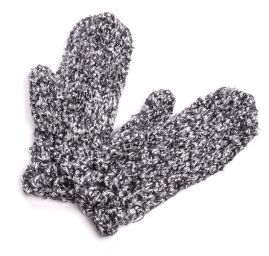 Pletené rukavice MarLen černo-bílé