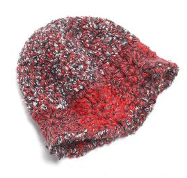 Pletené rukavice, čepice , šála červeno-černý set