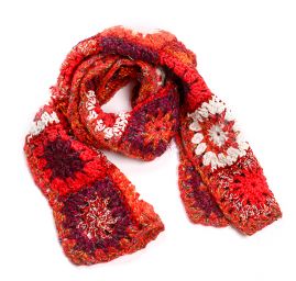 Háčkovaná čepice a šála