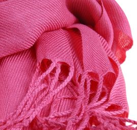 Šála směs kašmír/hedvábí malinová