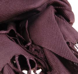 Šála směs kašmír/hedvábí hnědá