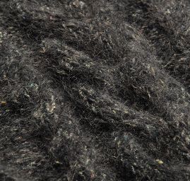 Svetr s copánky ručně pletené zelenočerný